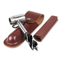 캠핑 다기능 생존 정착 도구 Bushcraft 손 Auger 렌치 나무 드릴 Peg 및 수동 구멍 제조기 Multitool 야외, 01 Brown
