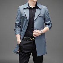 남성 트렌치 캐주얼 하프 트렌치 코트 메이커 직판