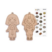 다문화 체험 세트 팬시 우드 재료 세계 여러 나라 전통 의상 학습 수업 교구 초등 교육 diy 만들기 키트, 이집트 ＋ 사은품 증정