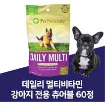 펫 내추럴 데일리 멀티비타민 강아지 반려견 전용 츄어블 30 정 105 g