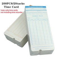 전자 시간 기록계 직원 기록 출석 기계, 200pcs 타임 카드