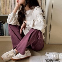 코코블랑 어텀컬러링 다잉 데님팬츠