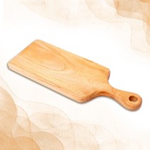 굿소일리빙 나무나라 플레이팅 핸들 자연 통원목 도마 중 M size, 자연친화적 건강 도마