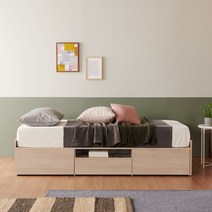 아르메 샤모니 멀티수납 무헤드침대 900S_매트별도, 단품