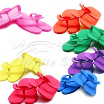 패디슬리퍼 조리슬리퍼 발가락 미끄럼방지 네일슬리퍼 페디 슬리퍼 플랍플랍 비치 일회용 논스립 쪼리 PT, 4mm도톰슬리퍼/랜덤/1set