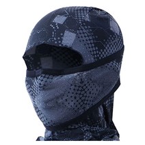 [인콘트로] 3D 쿨바라클라바 입체형 전면마스크 자외선차단, 도트블랙