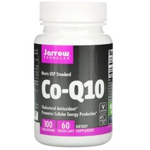 자로우 포뮬러스 CoQ10 코큐텐 코엔자임 유비퀴놀 100mg 60정 베지캡슐 정 품 제 품