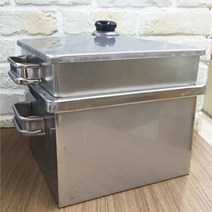 스텐사각찜기28cm세트(물통+3되시루+뚜껑)