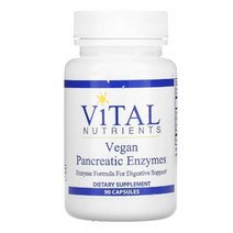 Vital Nutrients Amylase 아밀레이스 Protease 단백질분해 효소 Enzymes 90 캡슐