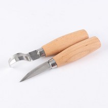 우드카빙 조각칼 조각도 키트 2개/대 나무 조각 손 치즐 도구 절단 칼 스크레이퍼 스푼 나이프 세트, [01] 2 piece set