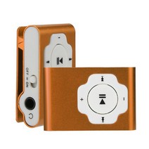 휴대용 간단한 MP3 플레이어 패션 MP3 플레이어 미니 휴대용 USB MP3 플레이어 지원 마이크로 SD TF 카드 32GB 스포츠 음악 미디어, 주황색_8
