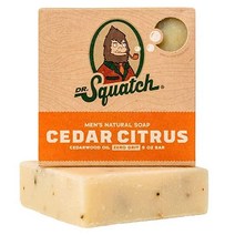 Dr. Squatch DISCONTINUED 남성용 천연 바 비누 그릿 없음 삼나무 시