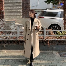 러인 나그랑 트렌치 스트랩 롱 코트 67807 빅사이즈 여성의류