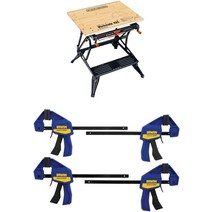 BLACK+DECKER 휴대용 작업대 프로젝트 센터 및 바이스 (WM425-A), 02 클램프 4팩 포함_01 워크벤치