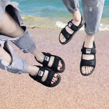 여름 블랙 CC 커플샌들