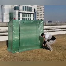 미니조립식천막농막온실창고 사각비닐하우스, A.A.전체 세트 선반  커버