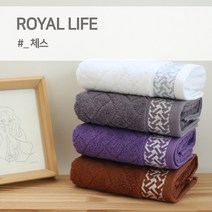 경동타월 30수 체스 타월 180g / 5매세트, 랜덤 5매