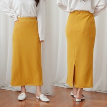 아이우먼 위쉬몰 LD 웨이브뒤트임롱스커트 E001H203 빅사이즈
