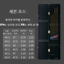 LongFatoys 민물찌 세트 케이스 중층 붕어 낚시용품, 패키지 7, 블랙케이스