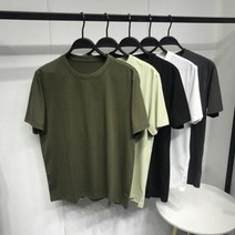 남자 반팔티 PK티 여름 반팔 티 도리야 남성복 2021 라운드 면 슬립 아이스바 BWDA92156