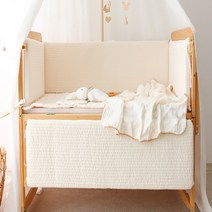 헬로미니미 [국산] 누빔 범퍼가드 아기침대 가드쿠션 범퍼가드 침대별 브랜드 맞춤형, 보니스마트, 소형