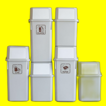 60L 가정 적층 휴지통 모리 40L 분리수거함 4p 재활용, 1개, 모리 휴지통 (60L 블랙 4p)