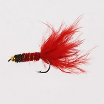 편집샵 털보낚시 털보낚시 송어 계류용 플라이 님프 레인보우., - 01 레드