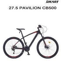(완조립) 2022 스마트 27.5파빌리온CB500 데오레30단 풀카본 MTB 자전거, 블랙(무광)/17인치