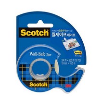 3M 스카치 월세이프 재접착 테이프 183 (19mmx16.5mm), 본품, 단품