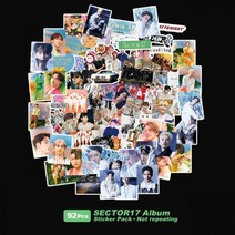 107 개/대 Kpop 스티커 Lomo 카드 새 앨범 ATTACCA HD 문자, SEVENTEEN-3