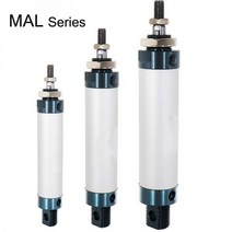 공기 공압 실린더 이중 압축 공기 실린더 MAL 미니 보어 16/20/25/32mm 40mm 스트로크 25/50/75/100 200, 03 75mm Stroke_01 Bore 16mm