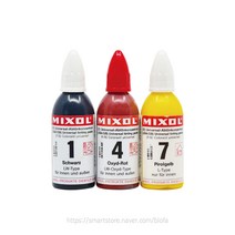 믹솔 다용도 조색 안료 (20ml) 수유성 페인트 스테인 조색제, 10. 레드