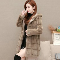 엘레강스 보온 모조밍크코트 겨울 여성 하늘비즈 X314L505