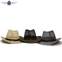 제임스마틴 바람솔솔 가죽장식 카우보이 모자 페도라 JMC18S CBTNC04, 브라운