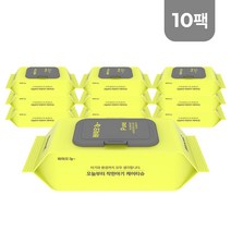 바이오늘 착한아기 바이오케어 생분해 티슈 퓨어 캡형, 70매 10입