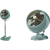Vornado VFAN Sr 받침대 빈티지 공기 순환기 팬 녹색 및 미니 클래식 인