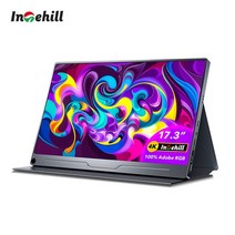 17.3 인치 4K HDMI DP USB C 디스플레이 어도비 RGB 100% Intehill YTH173KC-A100 휴대용 게임 모니터 노트북/PS5/Xbox/스위치, [03] AU 플매트 카펫 러그