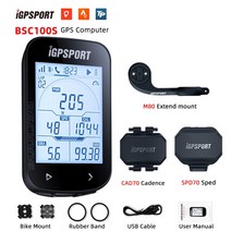 즈위프트 케이던스 센서 쯔위프트 속도 IGPSPORTBSC100S BSC200 bluetooth 5.0ant 스포츠 사이클 컴퓨터 스피드 심박수 작동, 100S Group B