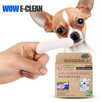 와우한빛 애견칫솔 와우이크린 드라이 30매, 단품