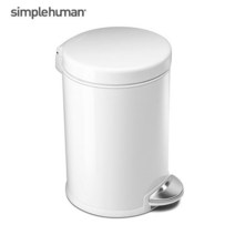 심플휴먼 디럭스 원형 휴지통 4.5L SPH-CW1853, 화이트, 1개