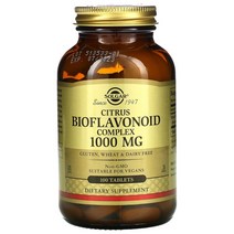 솔가 Solgar 감귤류 바이오플라보노이드 복합체 1000mg 100정 337602, 100 개