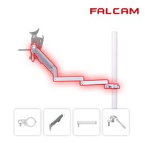 [FALCAM] 팔캠 기어트리 2752K-B 3-Way 팬 틸트 헤드 키트B