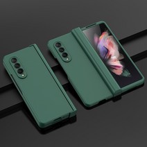 갤럭시 폴드 3 케이스 s펜 카드 수납 삼성 Z 4 5G 용 비 지문 정밀 컷아웃 PC 안티 더스트 폴딩 코크