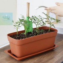 베란다 텃밭 가꾸기 도시농부 상추 키우기 원예 중형 화분 국산, 브라운