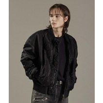 [빠른출고]/메종미네드 [무료반품] CRUSH BLACK SHIRRING MA-1