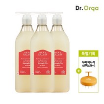 닥터올가 비건 알파인로즈 극손상앰플 샴푸 500ml x3+샴푸브러쉬, 단품