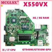 X550VX i7-6700/i7-7700 CPU GTX950M 4G/8G RAM ASUS FX50V K550N 노트북 마더 보드 사용, [03] I7-6700 8G GTX950M, 02 I7-6700 8G GTX950M