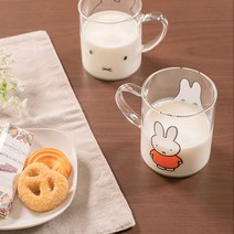 Miffy miffy 내열 유리 머그잔 330ml 4개 세트, 셀피 보리스(1849710) _셀피미피(1849700)