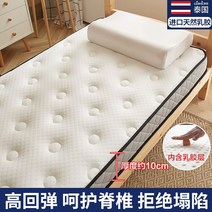 라텍스 매트리스 실내 장식품 가정 기숙사 학생을 위한 싱글 다다미 매트 스폰지 집 임대용 특수 쿠션, 입체-물방울 무늬-화이트 10cm