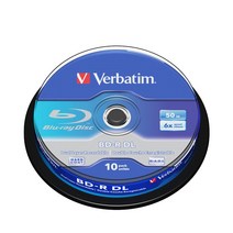 버바팀 DVD+R DL 프린터블 10P CAKE x 5개 8배속 8.5GB 50장 더블레이어, 버바팀 DVD+R DL 프린터블 10P x5개